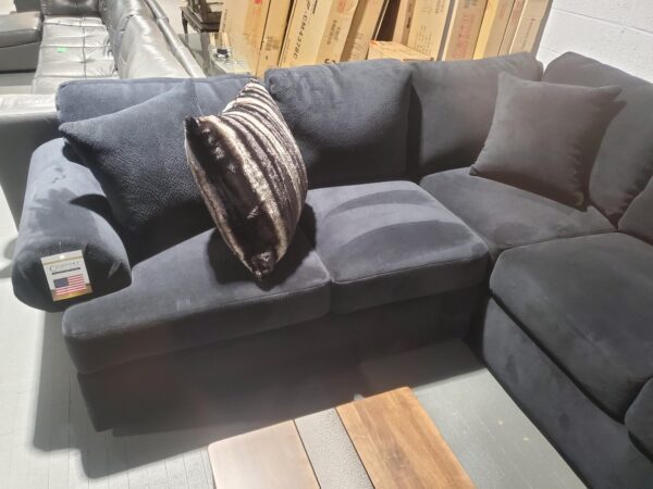 Black Sofa With High Density Cushion Core