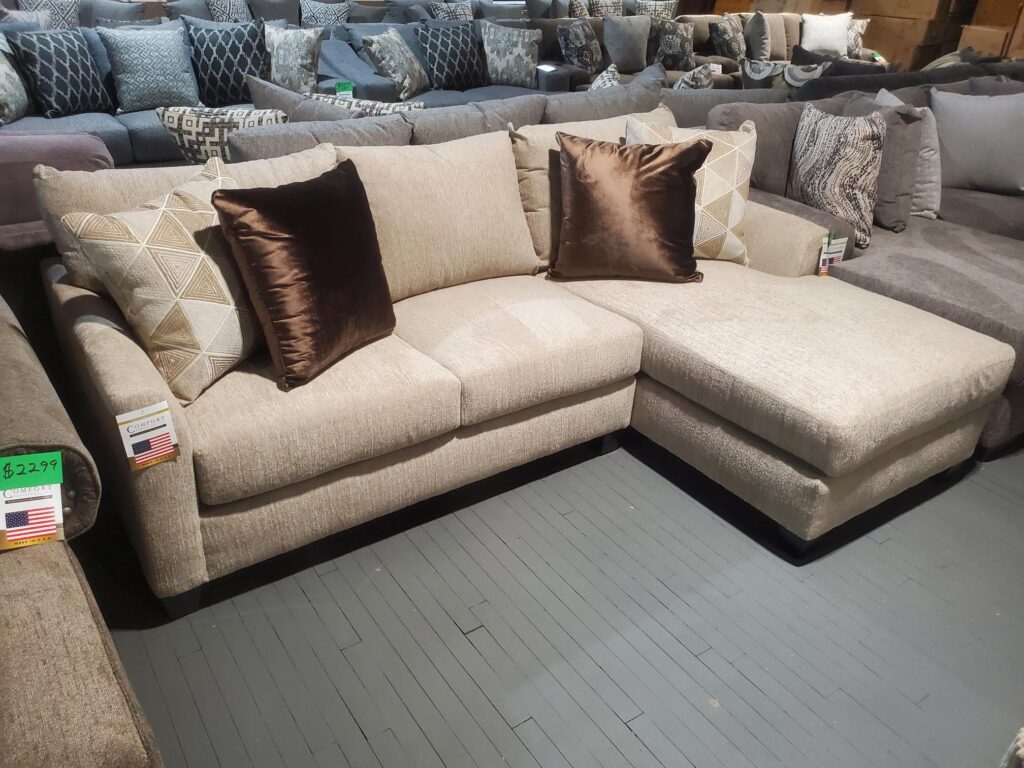 Comfort Industries Pompei Putty RAF Chaise, LAF Loveseat