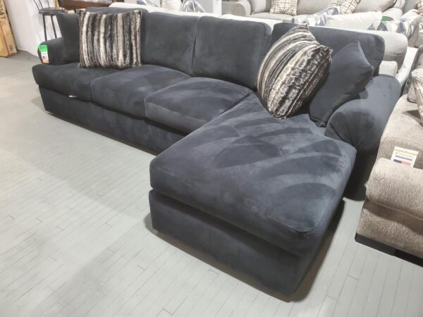 Black Sofa With Solid Wood Legs