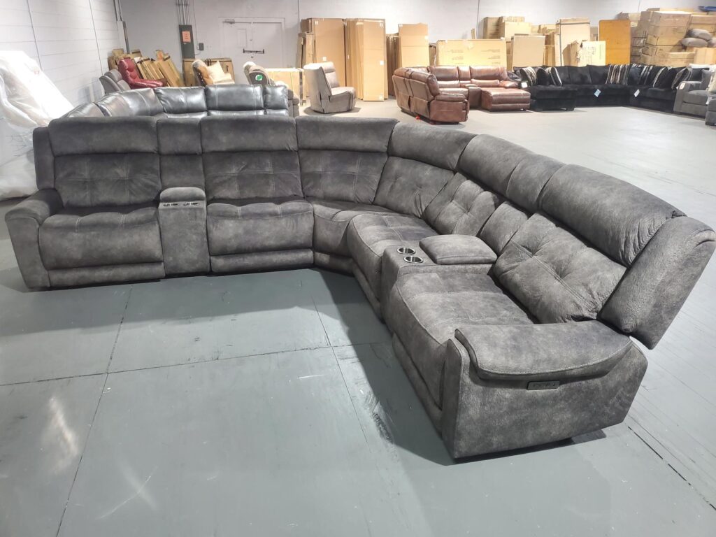 Cheers Sectional Recliners With Headrest