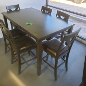 Urban Palm Springs Gray Counter Height Table and Chairs