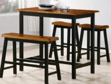 Counter Height Bench Table Set