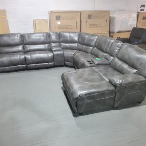 Bolero Gray Dual Power Recliner Chair