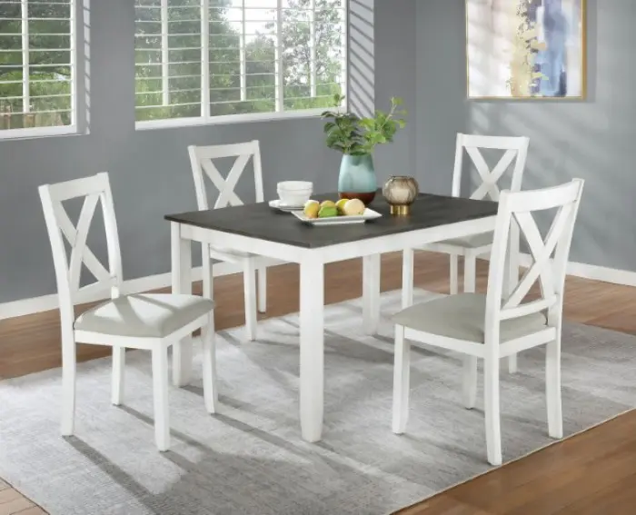 FOA Dining Table with Four Chairs